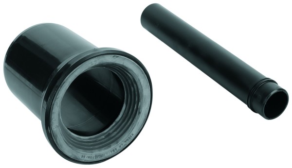 GROHE WC-Zu-/Ablaufgarnitur 37104 für Wand-WC Ablaufmanschette 110mm schwarz, 37104K00