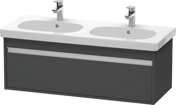 Duravit Ketho Waschtischunterbau wandhängend Graphit Matt 1150x455x410 mm - KT666904949