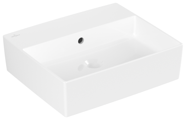 Villeroy & Boch Aufsatzwaschbecken Memento 2.0 498x 420mm Rechteck mit Überlauf Weiss Alpin