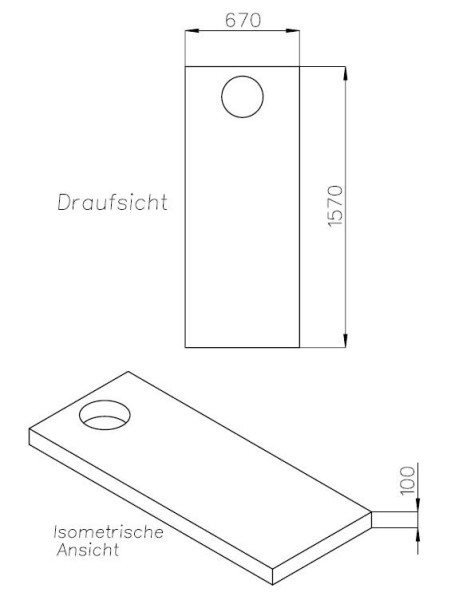 Neuesbad Wannenträger für Laufen Pro Abl. kurze Seite 160x70x4,2