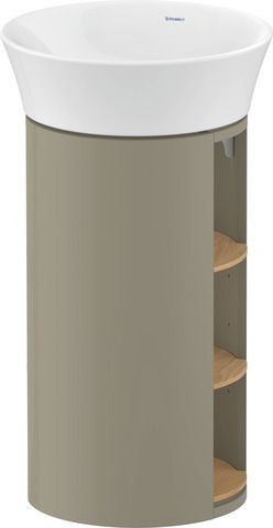 Duravit White Tulip Waschtischunterbau bodenstehend Natur Eiche & Stein Grau Matt & Hochglanz 410x41