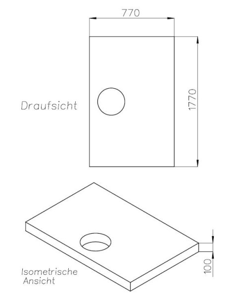 Neuesbad Wannenträger für Laufen Pro 180x80x3,3