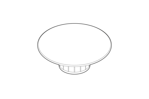 Ersatzteil, Ventilkappe, D84mm glasiert, Oyster Matt