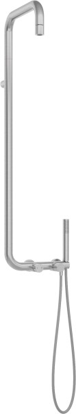 Neuesbad Serie 600 Hexa Duschsystem, edelstahl gebürstet