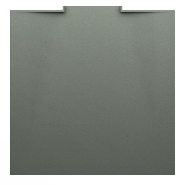 Laufen Duschwanne NIA 800x800x28 Marbond mit Wandablauf betongrau, H2100300790001