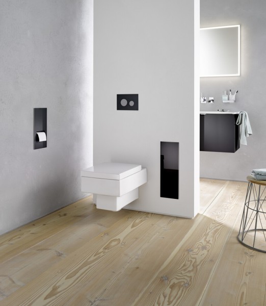 emco Bürstengarnitur -Modul asis 2.0 Unterputz, 497 mm, schwarz ohne Einbaurahmen, 973427531