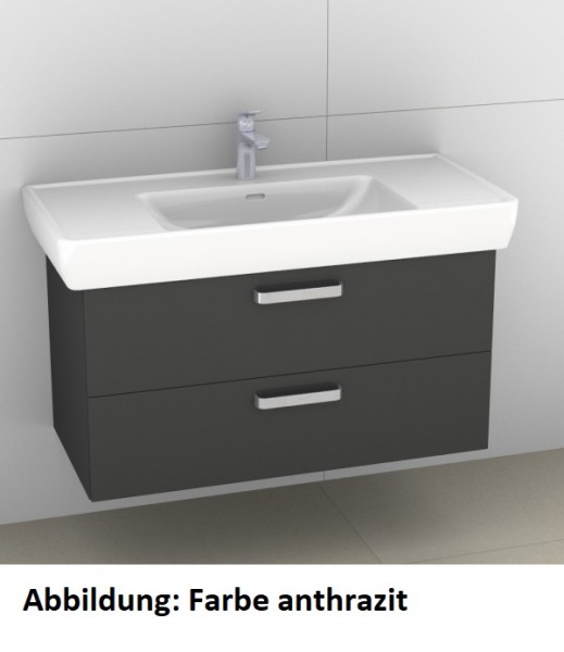 Artiqua 415 Waschtischunterschrank für Pro A 813958 Sangallo Grau quer, 415-WU2L-L29-7154-432