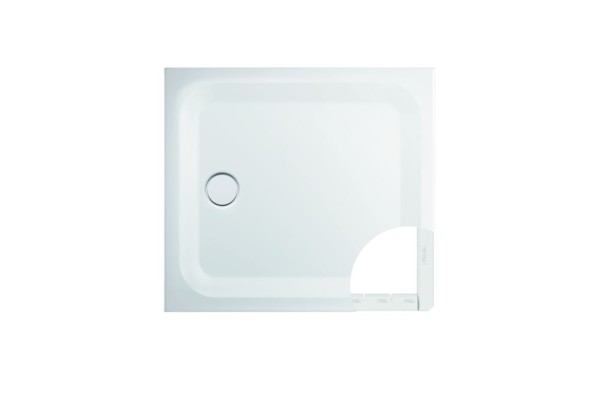 Bette Ultra Rechteck-Duschwanne 5490, 80x100x2,5 cm weiß mit MinimumTräger, 5490-000T1