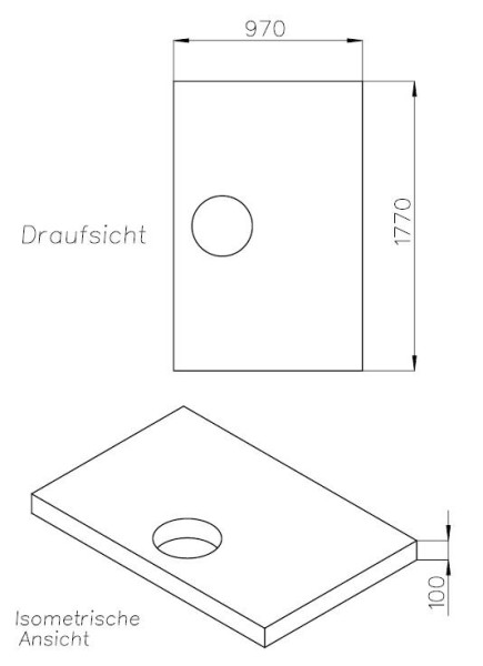 Neuesbad Wannenträger für Laufen Pro 180x100x3,3