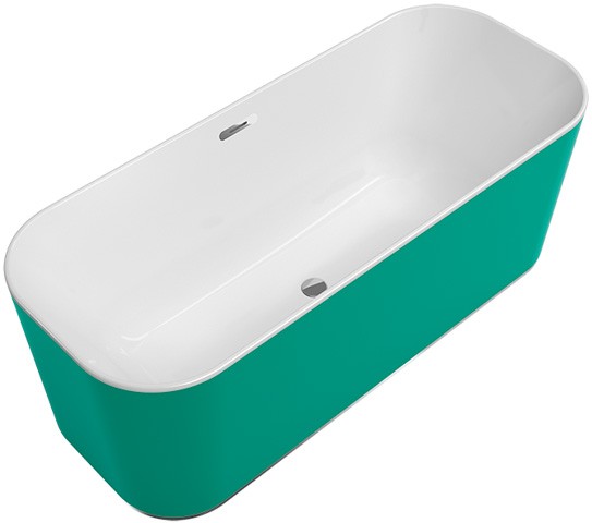 Villeroy & Boch Badewanne Finion Design-Ring Emotion-Funktion verchromt White Alpin, 177FIN7A1BCV101