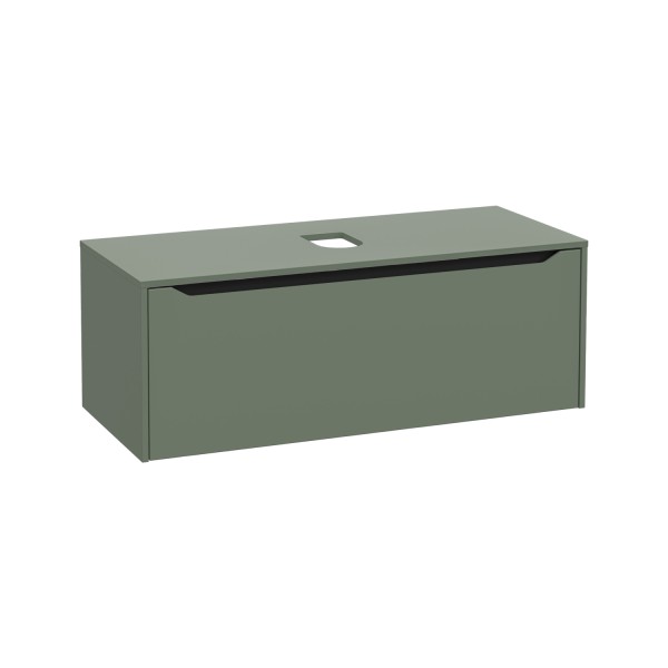 VitrA New Integra Square Waschtischunterschrank (Aufsatzwaschtisch) mit 1 Vollauszug 120 Matt,80296