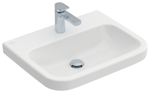 Villeroy & Boch Waschtisch Architectura, 1 Hahnloch, ohne Überlauf, WeißAlpin