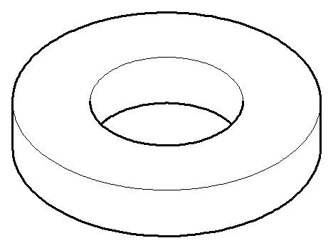 Dornbracht Rosette DB Logo Ersatzteile 092810064 D. 55 x D. 27,3 x 10 mm Schwarz matt
