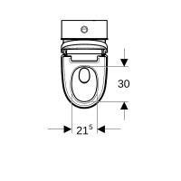 Preview: Geberit Geberit AquaClean Preview: Geberit Geberit AquaClean Mera Classic WC-Komplettanlage AP Stand-WC weiß-alpin, 146240111