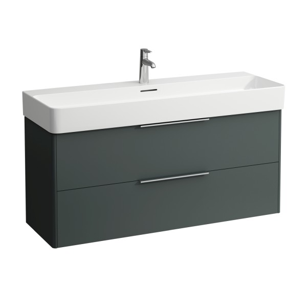 LAUFEN Waschtischunterschrank Base 391x1180x515 2 Schubl, m.Griff H810289 verkehrsgrau