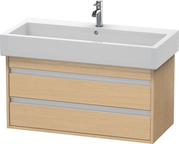 Duravit Ketho Waschtischunterbau wandhängend Natur Eiche Matt 950x440x480 mm - KT663803030