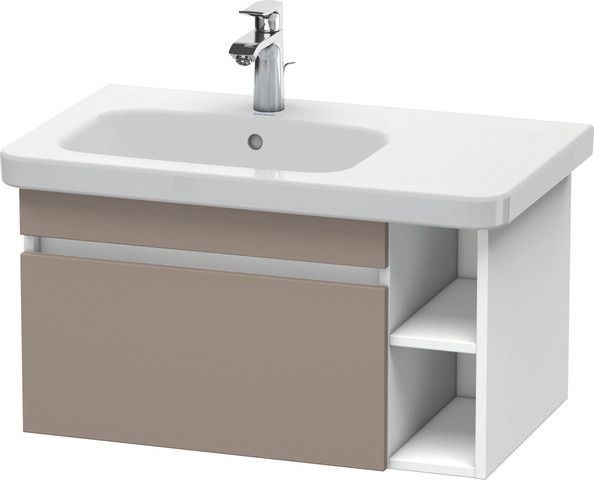 Duravit DuraStyle Waschtischunterbau wandhängend Basalt & Weiß Matt 730x448x398 mm - DS639404318