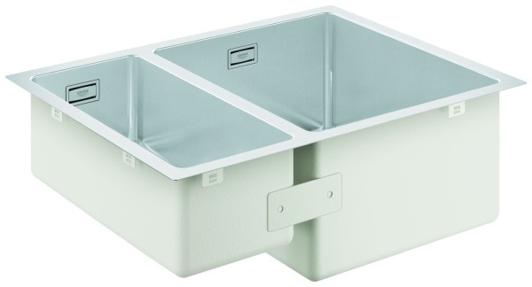 GROHE Unterbau-Edelstahlspüle K700 31576_1 1,5 Becken 595 x 450mm EB rechts, 31576SD1