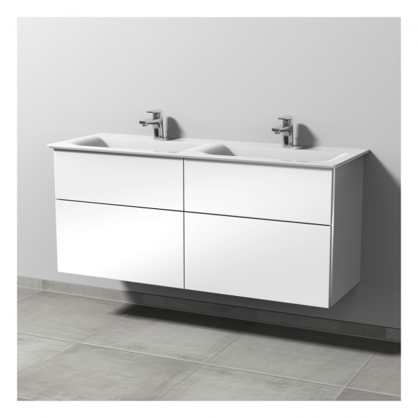 Sanipa 3way Waschtischunterbau zu Ideal Standard Connect Air Waschtisch mit 4 Auszügen, Eiche-Tabak