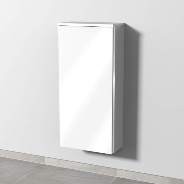 Sanipa 3way Mittelschrank mit 1 Tür, Weiß-Glanz, BS17078