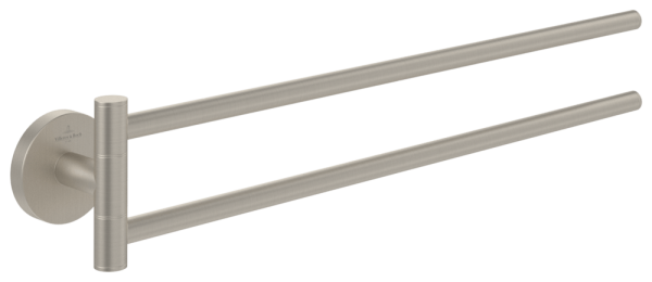 Villeroy & Boch Handtuchhalter zweiarmig Elements - Tender 53x427x80mm Brushed Nickel Matt