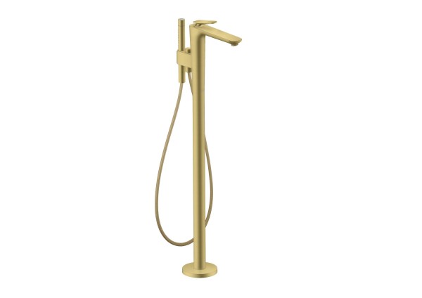 Hansgrohe Wannenmischer Bodenstehend Axor Citterio C Cubic cut brushed brass, 49441950