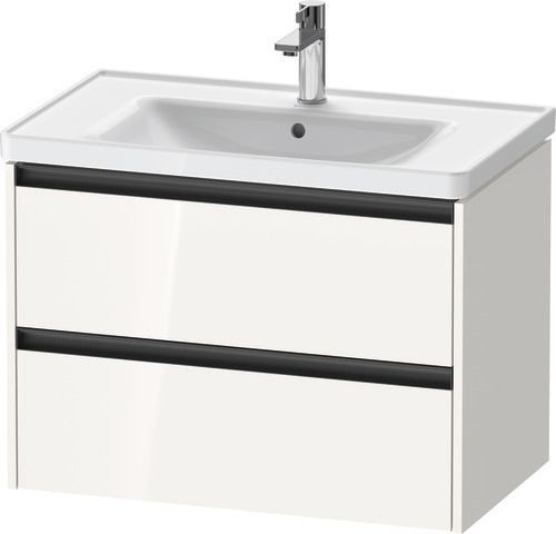 Duravit Ketho.2 Waschtischunterbau wandhängend Weiß Hochglanz 784x455x549 mm - K25283022220000