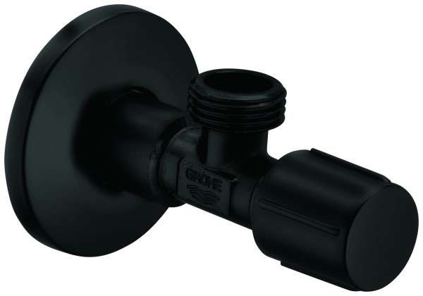 GROHE Eckventil 10234 1/2"x1/2" langer Schubschaft matt black, 1023422430