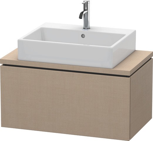 Duravit L-Cube Konsolenwaschtischunterbau wandhängend Leinen Matt 820x477x400 mm - LC580207575