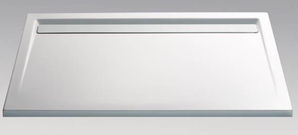 HSK Acryl Rechteck-Duschwanne super-flach 90 x 140 x 3,5 cm, mit integrierter Ablaufrinne