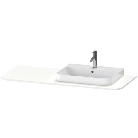 Duravit Happy D.2 Plus Konsole Weiß Seidenmatt 1300x550x16 mm - HP031KR3636