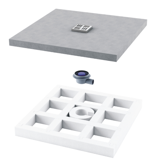 Neuesbad Duschboard 1200 x 900 x 50 mm