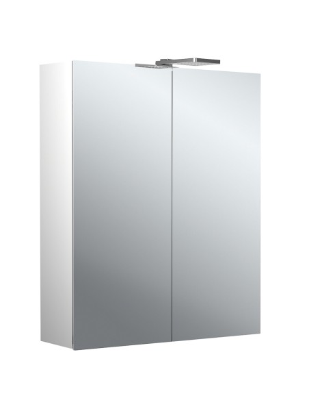 emco Lichtspiegelschrank pure II LED-Leuchte, Aufputz, mit Waschtischbeleuchtung, 2 Türen, 600mm, 97