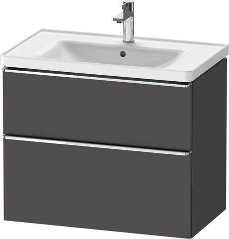 Duravit D-Neo Waschtischunterbau wandhängend Graphit Matt 784x452x625 mm - DE4355010490000