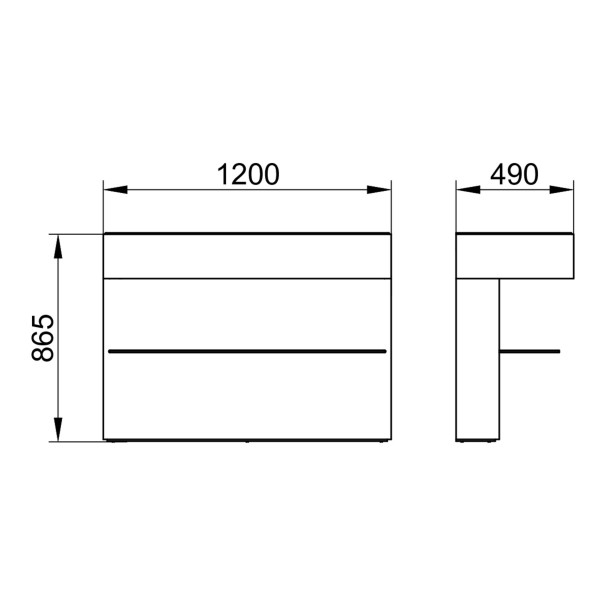 Keuco Waschtischunterschrank Edition 11 Art mit Glasablage 32510,