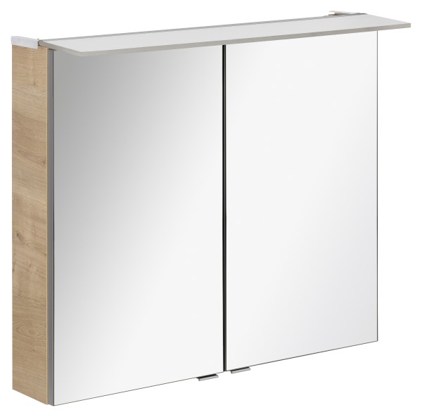 Fackelmann Spiegelschrank B.perfekt 80x69,5x23,5,AstEi,2T,Box, 84112