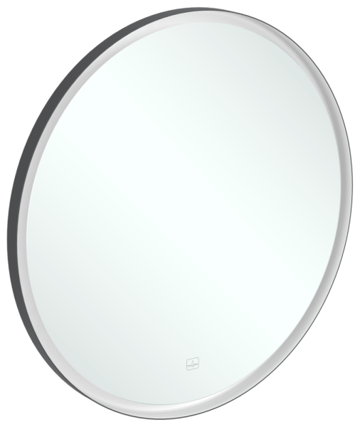 Villeroy & Boch Spiegel Subway 3.0 910x910x45mm m. Bel. BiColour (Black Matt White Matt)