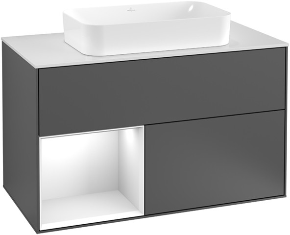 Villeroy & Boch Waschbeckenunterschrank Finion F24 1000x603x501mm m Bel FK/RE/AP: GK/HJ/2