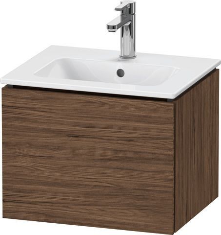 Duravit L-Cube Waschtischunterbau wandhängend Nussbaum dunkel Matt 520x421x400 mm - LC611802121