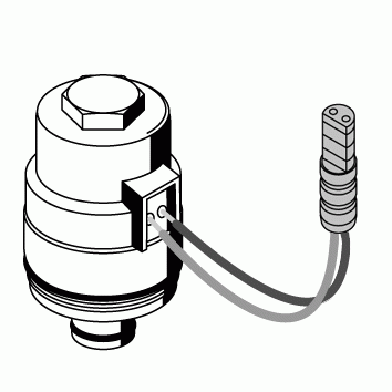 Schell Kartuschenventil SchellTRONIC 6 Volt mit Rundstecker