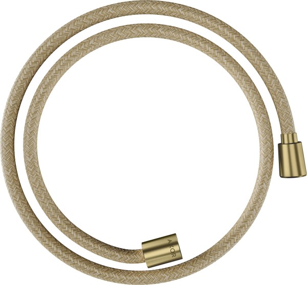 Hansgrohe Textilbrauseschlauch Axor 1250mm mit konischer/zylindrischer Mutter, brushed brass, 282279