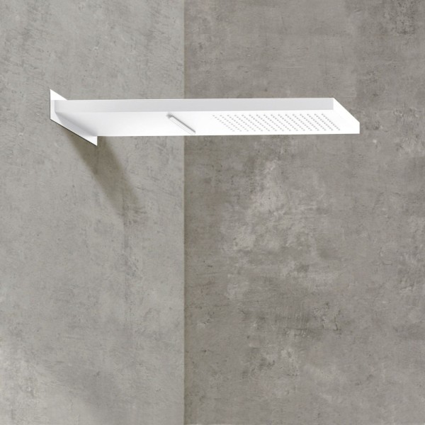 Herzbach DEEP WHITE Wand-Regenbrause, 23.661600.2.07