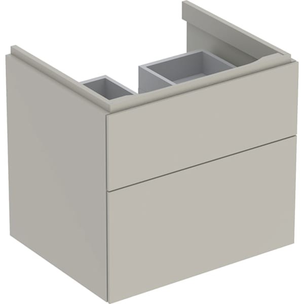 Geberit Xeno2 Unterschrank f. Waschtisch, 2 Schubladen 58x53x46,2cm, greige, 500506001
