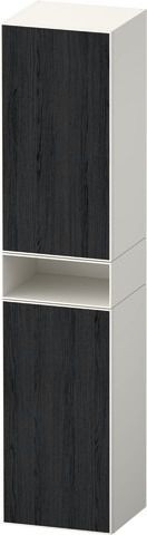 Duravit Zencha Hochschrank Eiche Schwarz & Weiß Matt & Supermatt 400x360x1760 mm - ZE1353R16840000