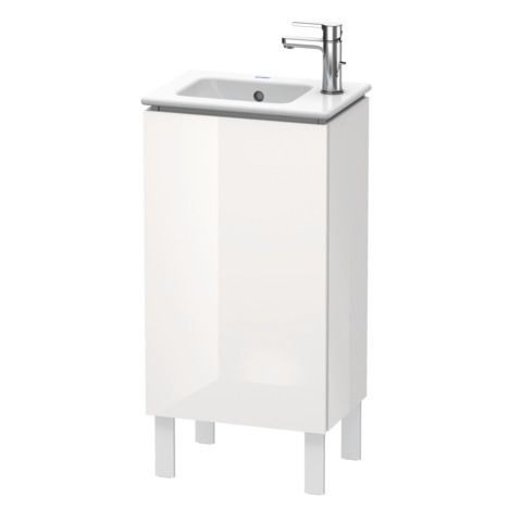 Duravit L-Cube Waschtischunterbau bodenstehend Weiß Hochglanz 420x294x704 mm - LC6273R2222