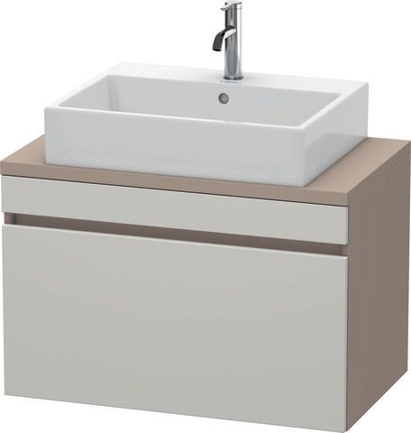 Duravit DuraStyle Konsolenwaschtischunterbau wandhängend Betongrau & Basalt Matt 800x478x512 mm - DS