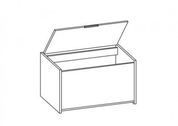 Artiqua 400 Sitztruhe, Quarzgrau Matt Select, 400-STR-1-94-173