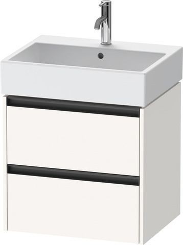 Duravit Ketho.2 Waschtischunterbau wandhängend Weiß Supermatt 584x460x549 mm - K25275084840000