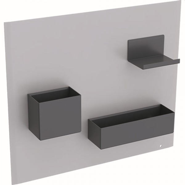 Geberit Acanto Magnetwand Set, 449x388x75mm Metall pulverbeschichtet, Sand, 500649JL2