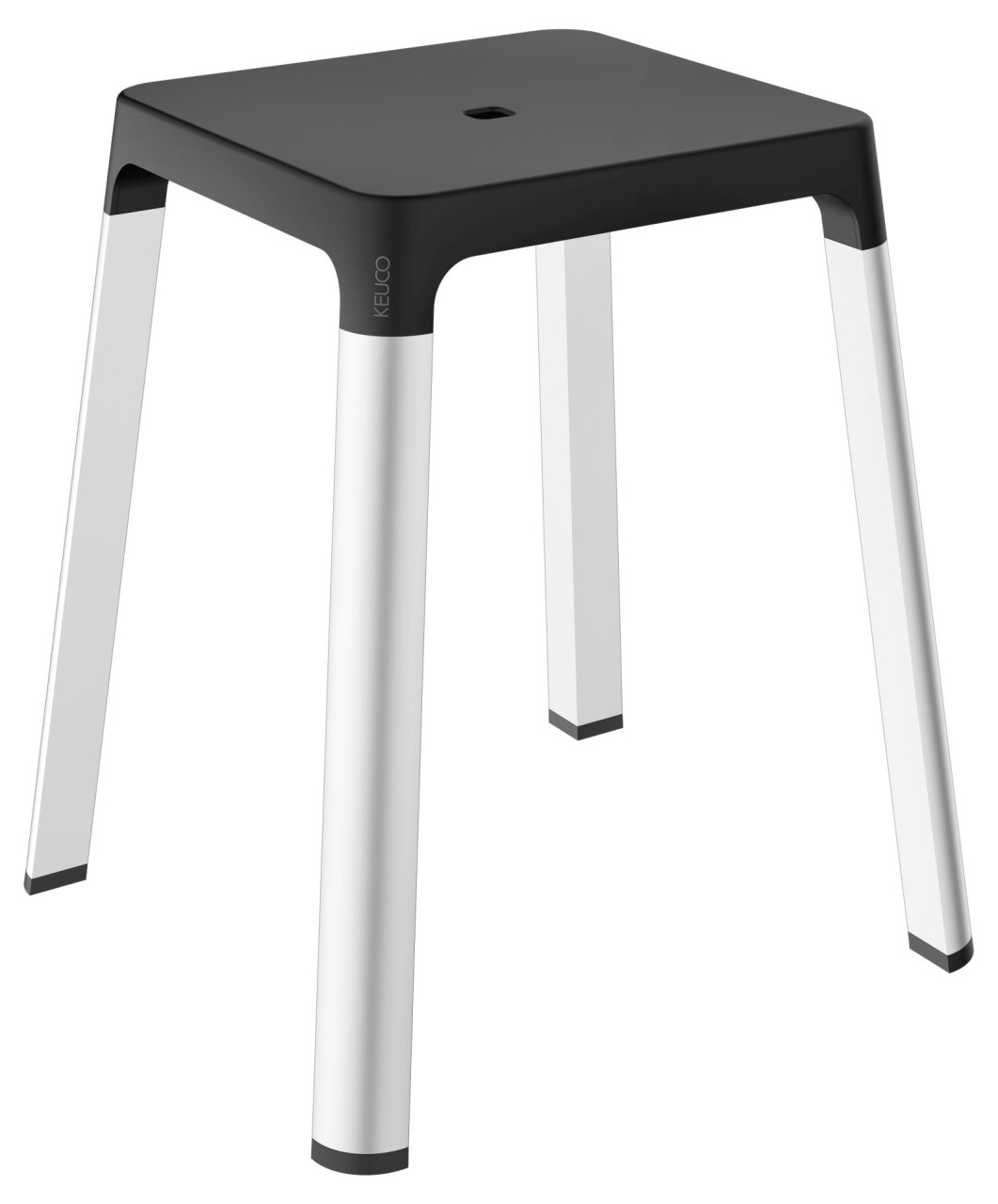 KEUCO AXESS Hocker, Aluminium/Kunststoff, B: 42,3 H: 47,6 T: 42,3 cm, 35082170037 35082170037